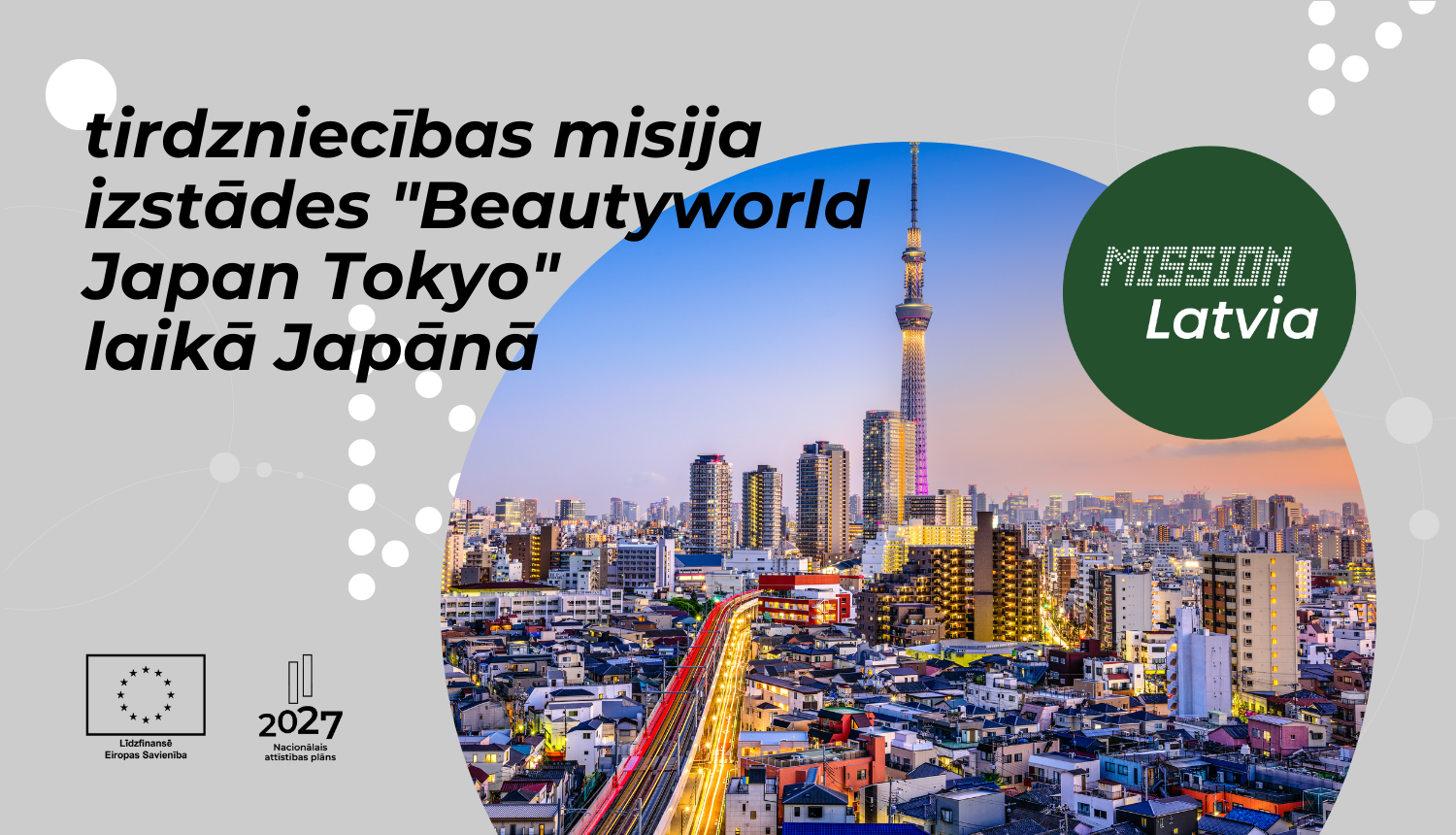 Tirdzniecības misija izstādes "Beautyworld Japan Tokyo" laikā